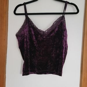 Forever 21 Crushed Velvet Tank Top